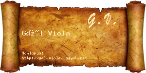 Gál Viola névjegykártya